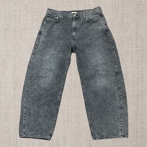 Levi’s Cinch Barrel High Rise Wide Leg Jeans Womens Sz 34